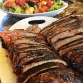 Grilled Tri-Tip with a Melon Salad and Roasted Potatoes