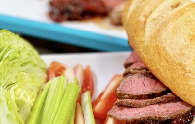 Sirloin Sandwiches with Red Onion Marmalade