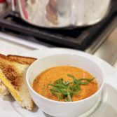 Tomato Bisque with Grilled Cheese Sandwiches