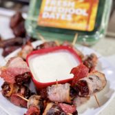 Blue Cheese Stuffed Dates wrapped in Bacon
