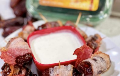 Blue Cheese Stuffed Dates wrapped in Bacon