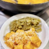 Gnocchi with a Tomato Garlic Cream Sauce