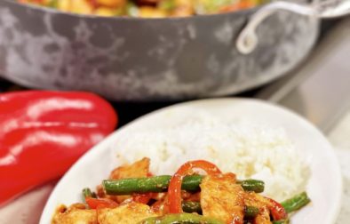 Spicey Honey Garlic Chicken Stir-Fry