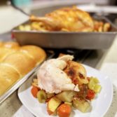 Whole Roasted Chicken with Vegetables