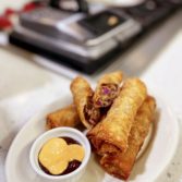 BBQ Pulled Pork:Chicken Egg Rolls