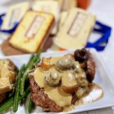 Steak Fondue with Queen Bee Porcini Cheese