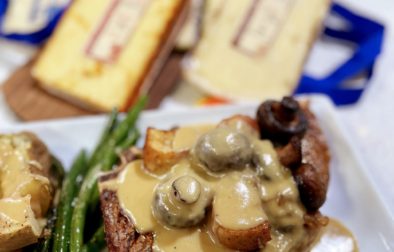 Steak Fondue with Queen Bee Porcini Cheese