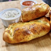 Cheese filled Italian Calzones