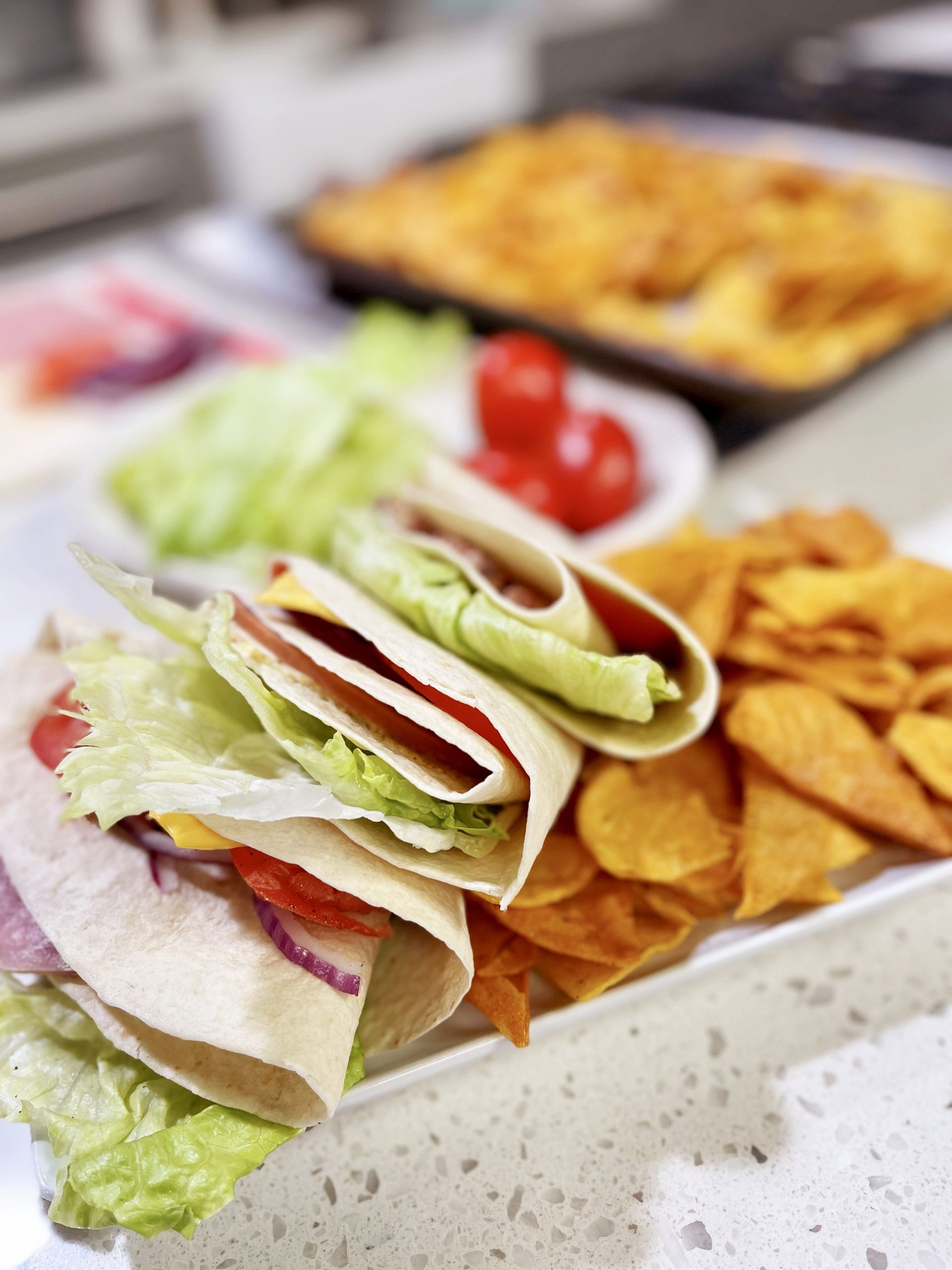 Game Day Tortilla Sandwiches cooking with chef bryan