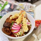 Soba Noodle Soup with Tempura Shrimp