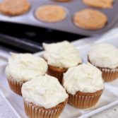 Carrot Cake Cupcakes with Cream Cheese Frosting