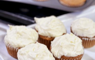 Carrot Cake Cupcakes with Cream Cheese Frosting