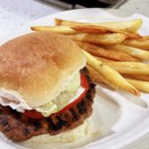 Meatloaf Hamburgers with Hand Cut Fries