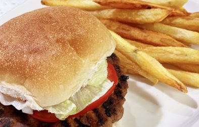 Meatloaf Hamburgers with Hand Cut Fries