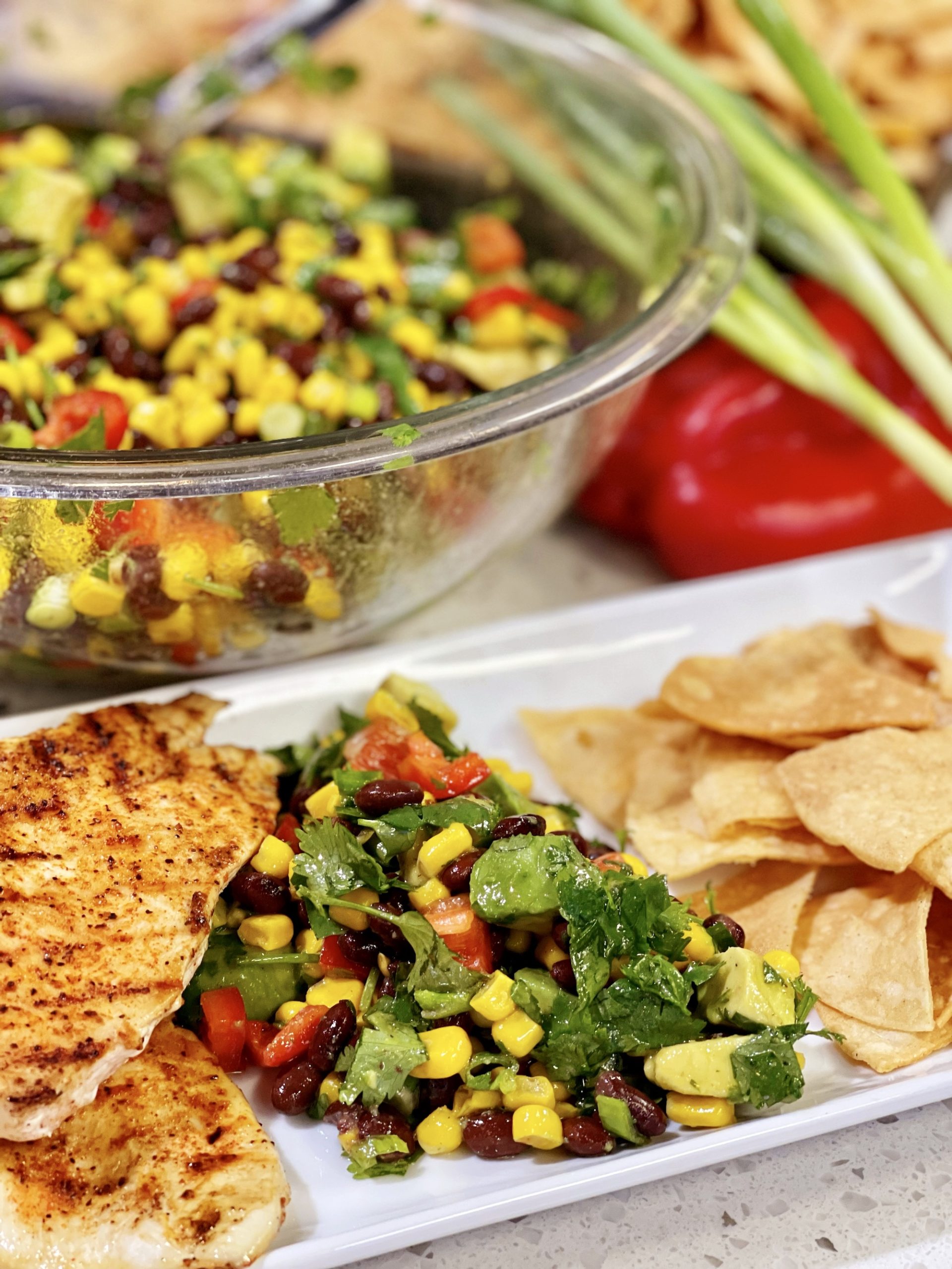 Black Bean Corn And Avocado Salad With Lime Vinaigrette Cooking With Chef Bryan 0588