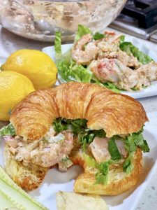 Seafood Salad Croissant Sandwiches