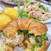 Seafood Salad Croissant Sandwiches