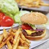 Cheese Burgers and French Fries