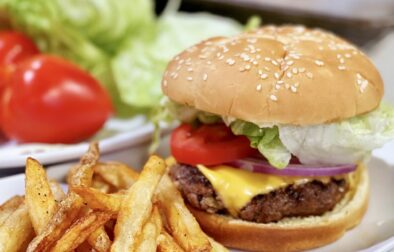 Cheese Burgers and French Fries