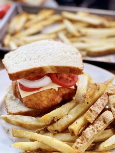 Chicken Sandwiches with Homemade French Fries