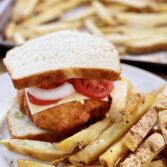 Chicken Sandwiches with Homemade French Fries