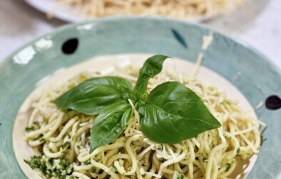 Homemade Pesto and Pasta