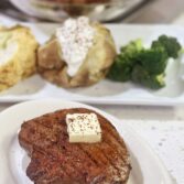 Easy Grilled Steaks and Baked Potatoes