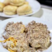 Old Fashioned Biscuits and Gravy