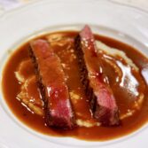 Grilled Sirloin with a Faux Demi Glace Sauce