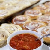 Chili and Cinnamon Rolls