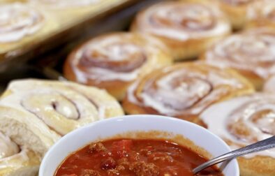 Chili and Cinnamon Rolls