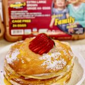 Strawberry Lemon Curd Crepe Stacks with Oakdell Eggs