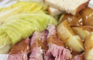 Corned Beef and Cabbage with Potatoes and Gravy