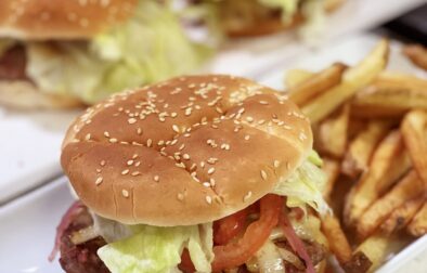 Smashed Hamburgers with Caramelized Onions