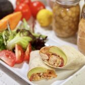 Delicious Chicken Wraps Savory Sun-Dried Tomato Hummus Delights