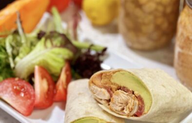 Delicious Chicken Wraps Savory Sun-Dried Tomato Hummus Delights