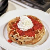 Strawberry Belgian Waffles