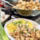 Chicken, Garlic and Mushroom Stir Fry