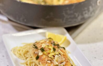 Chicken Piccata with Garlic Butter Pasta | Easy and Delicious Weeknight Meal