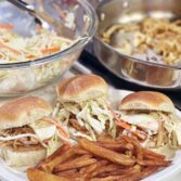 Delicious Pork Loin Sandwich with Caramelized Onions and Apple Slaw Recipe