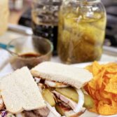 Mouthwatering BBQ Brisket Sandwich Recipe with Pickles and Onions