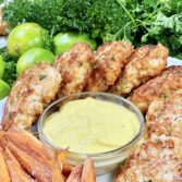 Shrimp Cakes with Roasted Garlic Parmesan Aioli Recipe