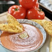 Sun-Kissed Tomato Soup with Parmesan Crostinis| A Delicious Taste of Autumn