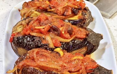 Turkish Inspired Stuffed Eggplant Recipe