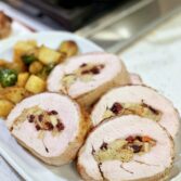 Harvest Delight, Elevate Your Thanksgiving with Chef Bryan's Stuffed Pork Loin