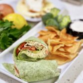 Flavorful Chicken Salad Wrap with Homemade Ranch Dressing and Crunchy Chips