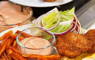 Irresistible Chicken Thigh Sandwich with Sweet Potato Fries and Utah Fry Sauce Recipe