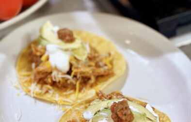 Pork Tacos with Grilled Bell Pepper Salsa