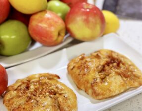 Irresistible Mini Apple Galettes with Sweetened Sour Cream Base