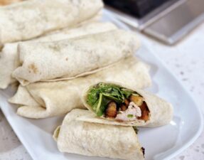 Grilled Chicken Caesar Wrap with Homemade Caesar Dressing